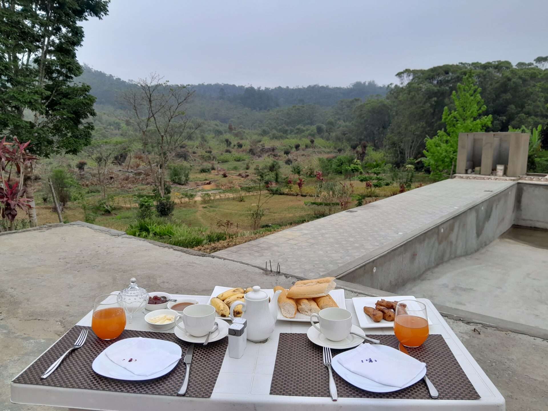 Ormanda sabah kahvaltısı